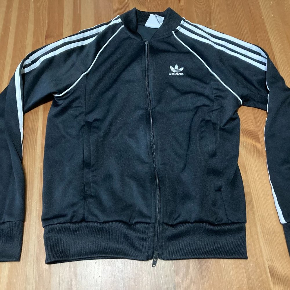 Adidas Track Jacket, Black, Adult Small